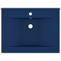 vidaXL Lavabo de lujo con grifo cerámica azul oscuro 60x46 cm vidaXL Lavabo de lujo con grifo cerámica azul oscuro 60x46 cm