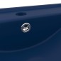 vidaXL Lavabo de lujo con grifo cerámica azul oscuro 60x46 cm vidaXL Lavabo de lujo con grifo cerámica azul oscuro 60x46 cm
