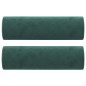 vidaXL Cojines decorativos 2 uds terciopelo verde oscuro 15x50 cm vidaXL Cojines decorativos 2 uds terciopelo verde oscuro 15x50 cm