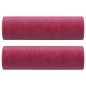 vidaXL Cojines decorativos 2 uds terciopelo rojo tinto 15x50 cm