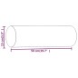 vidaXL Cojines decorativos 2 uds terciopelo rojo tinto 15x50 cm