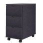 vidaXL Mueble de cajones negro 33x45x60 cm vidaXL Mueble de cajones negro 33x45x60 cm