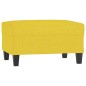 vidaXL Reposapiés de tela amarillo claro 70x55x41 cm vidaXL Reposapiés de tela amarillo claro 70x55x41 cm