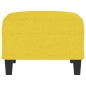 vidaXL Reposapiés de tela amarillo claro 70x55x41 cm vidaXL Reposapiés de tela amarillo claro 70x55x41 cm