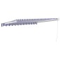 vidaXL Toldo retráctil aluminio y tela azul y blanco 3x2,5 m vidaXL Toldo retráctil aluminio y tela azul y blanco 3x2,5 m