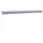 vidaXL Toldo retráctil aluminio y tela azul y blanco 4x3 m vidaXL Toldo retráctil aluminio y tela azul y blanco 4x3 m