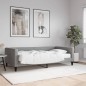 vidaXL Sofá cama con colchón tela gris claro 100x200 cm vidaXL Sofá cama con colchón tela gris claro 100x200 cm