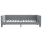 vidaXL Sofá cama con colchón tela gris claro 100x200 cm vidaXL Sofá cama con colchón tela gris claro 100x200 cm