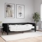 vidaXL Sofá cama con colchón tela negro 100x200 cm vidaXL Sofá cama con colchón tela negro 100x200 cm