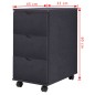 vidaXL Mueble de cajones negro 33x45x60 cm vidaXL Mueble de cajones negro 33x45x60 cm
