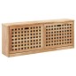 vidaXL Banco zapatero de madera maciza de nogal 94x20x38 cm vidaXL Banco zapatero de madera maciza de nogal 94x20x38 cm