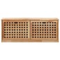 vidaXL Banco zapatero de madera maciza de nogal 94x20x38 cm vidaXL Banco zapatero de madera maciza de nogal 94x20x38 cm