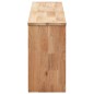 vidaXL Banco zapatero de madera maciza de nogal 94x20x38 cm vidaXL Banco zapatero de madera maciza de nogal 94x20x38 cm