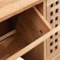 vidaXL Banco zapatero de madera maciza de nogal 94x20x38 cm vidaXL Banco zapatero de madera maciza de nogal 94x20x38 cm