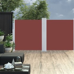 vidaXL Toldo lateral retráctil marrón 117x600 cm