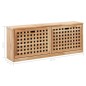 vidaXL Banco zapatero de madera maciza de nogal 94x20x38 cm vidaXL Banco zapatero de madera maciza de nogal 94x20x38 cm
