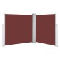 vidaXL Toldo lateral retráctil marrón 117x600 cm vidaXL Toldo lateral retráctil marrón 117x600 cm