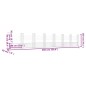 vidaXL Cesta de gaviones forma de U 8 postes de hierro 860x20x150 cm vidaXL Cesta de gaviones forma de U 8 postes de hierro 860x20x150 cm