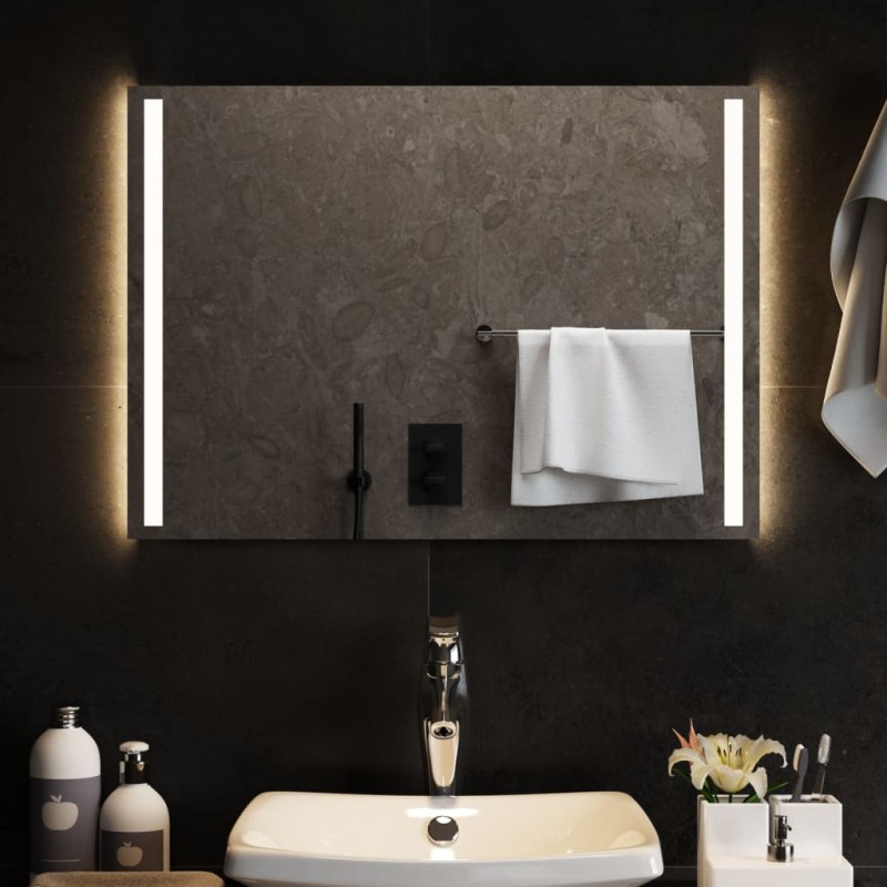 vidaXL Espejo de baño con LED 70x50 cm vidaXL Espejo de baño con LED 70x50 cm