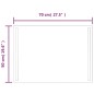 vidaXL Espejo de baño con LED 70x50 cm vidaXL Espejo de baño con LED 70x50 cm