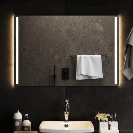 vidaXL Espejo de baño con LED 90x60 cm