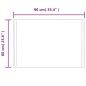 vidaXL Espejo de baño con LED 90x60 cm