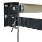 vidaXL Toldo retráctil aluminio y tela color crema 4,5x3 m