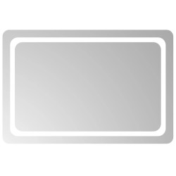 vidaXL Espejo de baño con LED 90x60 cm