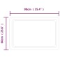 vidaXL Espejo de baño con LED 90x60 cm vidaXL Espejo de baño con LED 90x60 cm
