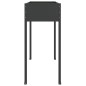 vidaXL Jardinera de acero galvanizado gris antracita 100,5x40,5x90 cm