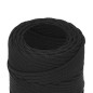 vidaXL Cuerda de barco polipropileno negro intenso 2 mm 25 m