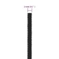 vidaXL Cuerda de barco polipropileno negro intenso 2 mm 25 m