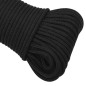vidaXL Cuerda de barco polipropileno negro intenso 4 mm 100 m vidaXL Cuerda de barco polipropileno negro intenso 4 mm 100 m