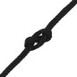 vidaXL Cuerda de barco polipropileno negro intenso 4 mm 100 m vidaXL Cuerda de barco polipropileno negro intenso 4 mm 100 m