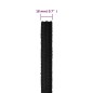 vidaXL Cuerda de barco polipropileno negro intenso 18 mm 100 m vidaXL Cuerda de barco polipropileno negro intenso 18 mm 100 m
