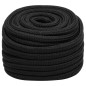 vidaXL Cuerda de barco polipropileno negro intenso 20 mm 50 m vidaXL Cuerda de barco polipropileno negro intenso 20 mm 50 m