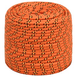 vidaXL Cuerda de barco polipropileno naranja 10 mm 250 m