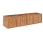 vidaXL Arriate de madera maciza de teca 200x50x50 cm vidaXL Arriate de madera maciza de teca 200x50x50 cm