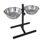 Soporte De Alimentación Ajustable Mascota 2X2.6L Tazón Inoxidable Soporte De Alimentación Ajustable Mascota 2X2.6L Tazón Inoxidable