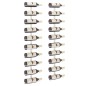 vidaXL Botellero de pared para 10 botellas 2 unidades metal blanco vidaXL Botellero de pared para 10 botellas 2 unidades metal blanco
