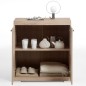 FMD Cómoda con 2 puertas color roble 80x34,9x89,9 cm FMD Cómoda con 2 puertas color roble 80x34,9x89,9 cm