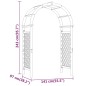 vidaXL Arco con enrejado madera maciza impregnada 141x97x243 cm vidaXL Arco con enrejado madera maciza impregnada 141x97x243 cm