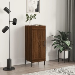 vidaXL Aparador madera de ingeniería marrón roble 34,5x34x90 cm