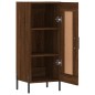 vidaXL Aparador madera de ingeniería marrón roble 34,5x34x90 cm