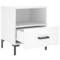 vidaXL Mesitas de noche 2 uds madera ingeniería blanco 40x35x47,5 cm