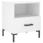 vidaXL Mesitas de noche 2 uds madera ingeniería blanco 40x35x47,5 cm