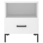 vidaXL Mesitas de noche 2 uds madera ingeniería blanco 40x35x47,5 cm