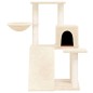 vidaXL Rascador para gatos con postes de sisal color crema 82 cm