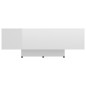 vidaXL Mesa de centro madera contrachapada blanco brillo 85x55x31 cm vidaXL Mesa de centro madera contrachapada blanco brillo 85x55x31 cm