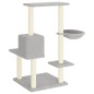 vidaXL Rascador para gatos con postes de sisal gris claro 95 cm